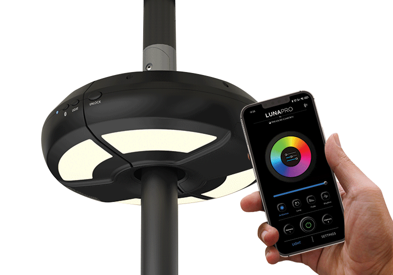 Luna Pro Umbrella Light with Bluetooth Speaker