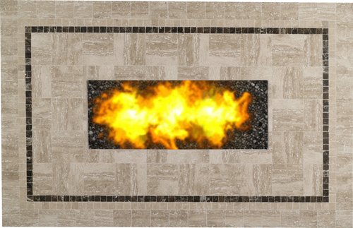 Nevis 36 x58" Rectangular Fire Pit