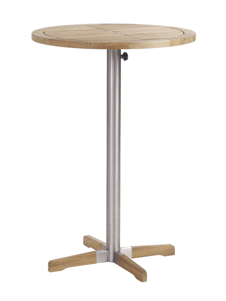 Equinox 26.5in Round Teak Bar Table