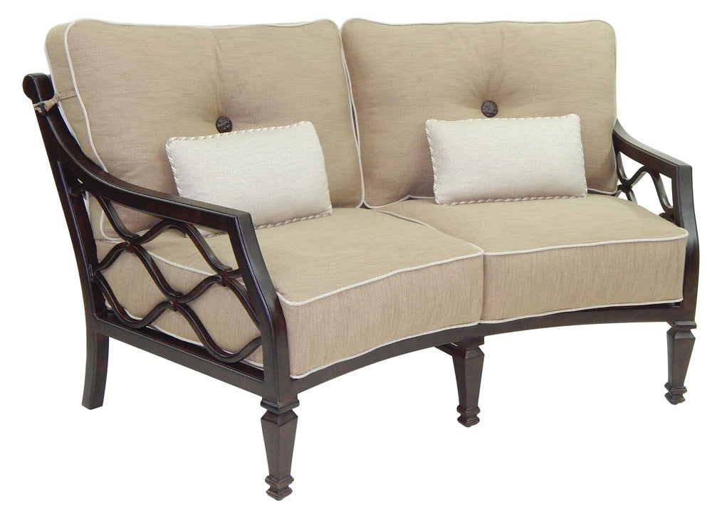 Villa Bianca Crescent Loveseat