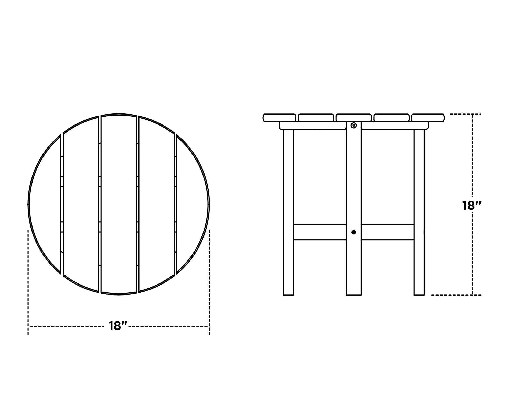 Round 18&quot; Side Table