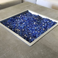 Sapphire Reflective Fire Glass