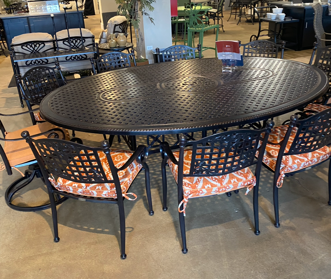 Grand Terrace 72&quot; x 102&quot; Geo Dining Table