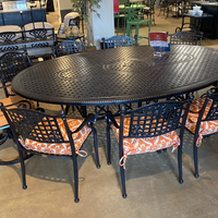 Grand Terrace 72" x 102" Geo Dining Table