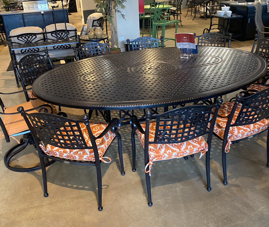 Grand Terrace 72" x 102" Geo Dining Table