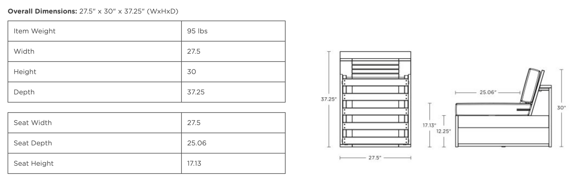 Latitude Modular Armless