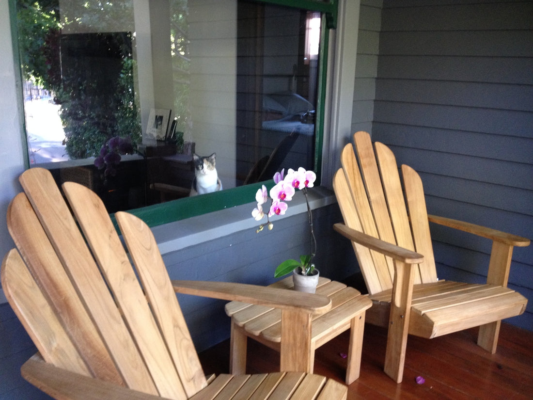 Teak Adirondack Arm Chair