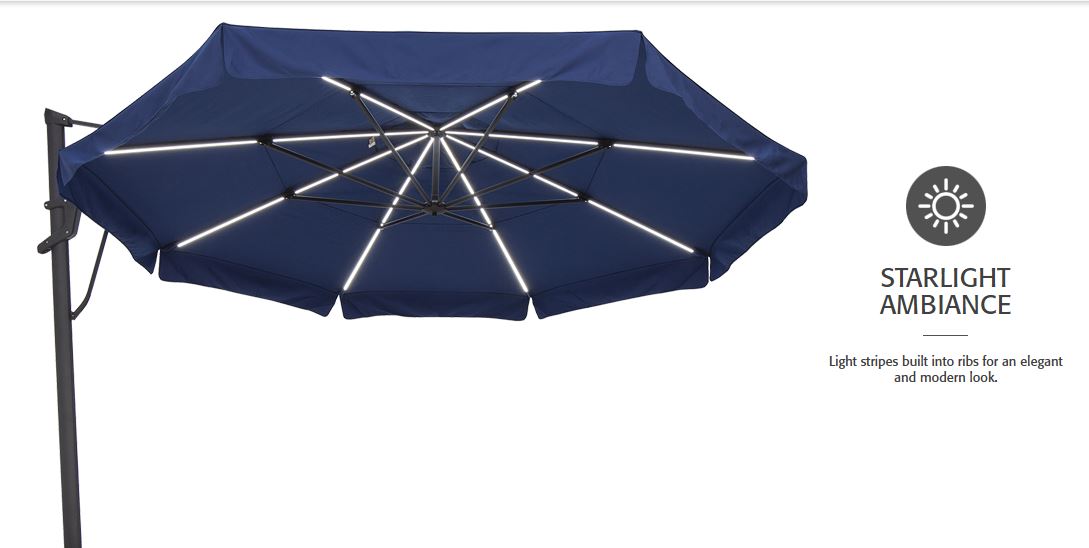 13&#39; Starlux AKZ Plus Cantilever Umbrella