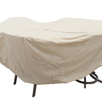 Table & Chairs Cover - XL Oval Table or Rectangle with Umbrella Hole