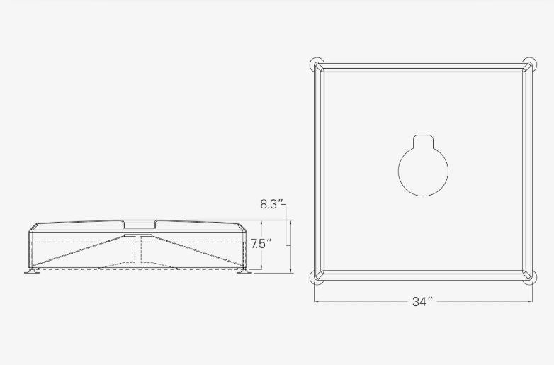 Treasure Garden AKZ Replacement Base - 400 lbs - AKZ13