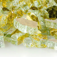 Goldrush Reflective Fire Glass