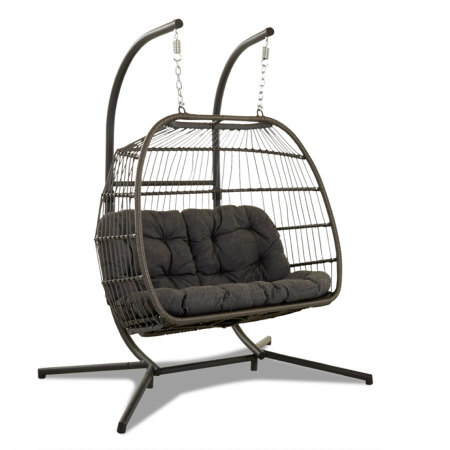 Klaussner Double Hanging Wicker Chair