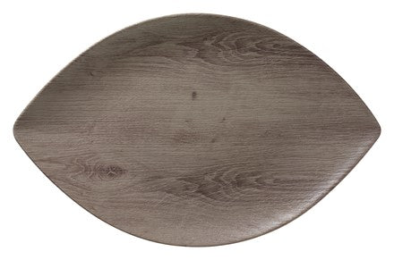 Drift Wood Leaf 21 in. Leaf Serving Tray