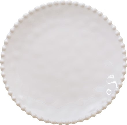 Beaded Pearl 11 in. Round Dinner Plate