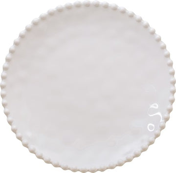 Beaded Pearl 8 in. Round Salad Plate Cream