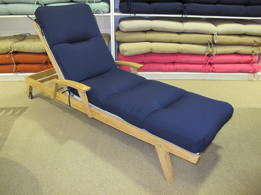 Chaise Lounge Cushion - Canvas Navy