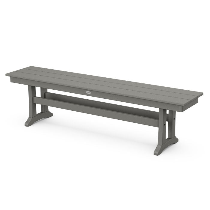 Farmhouse Trestle 65&quot; Bench