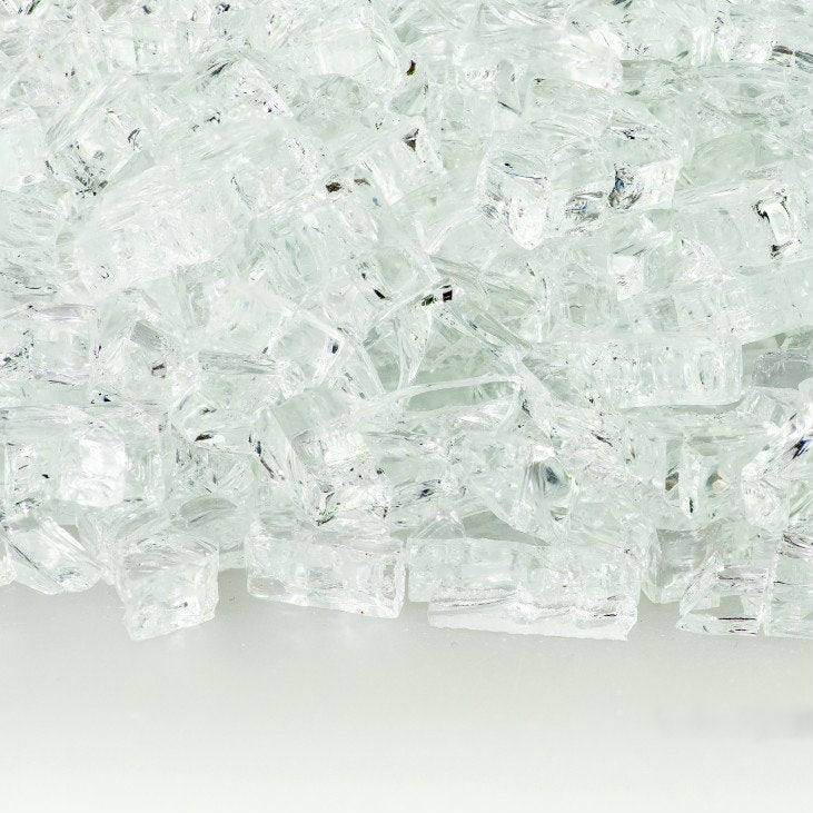 Crystal Ice Reflective Fire Glass