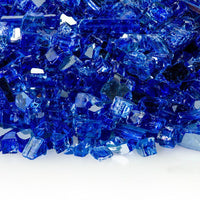 Sapphire Reflective Fire Glass