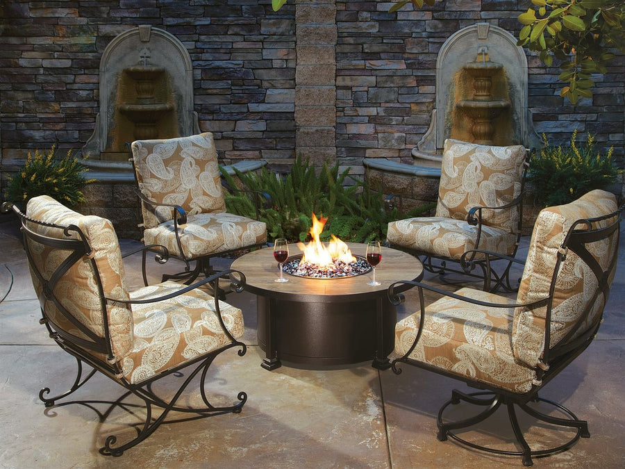 Santorini 54" Round Chat Height Fire Pit