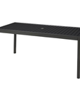 Compass Aluminum Rectangle Slat Dining Table