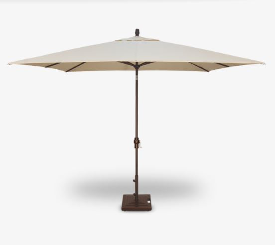 Treasure Garden 8x10' Auto Tilt Rectangle Market Umbrella